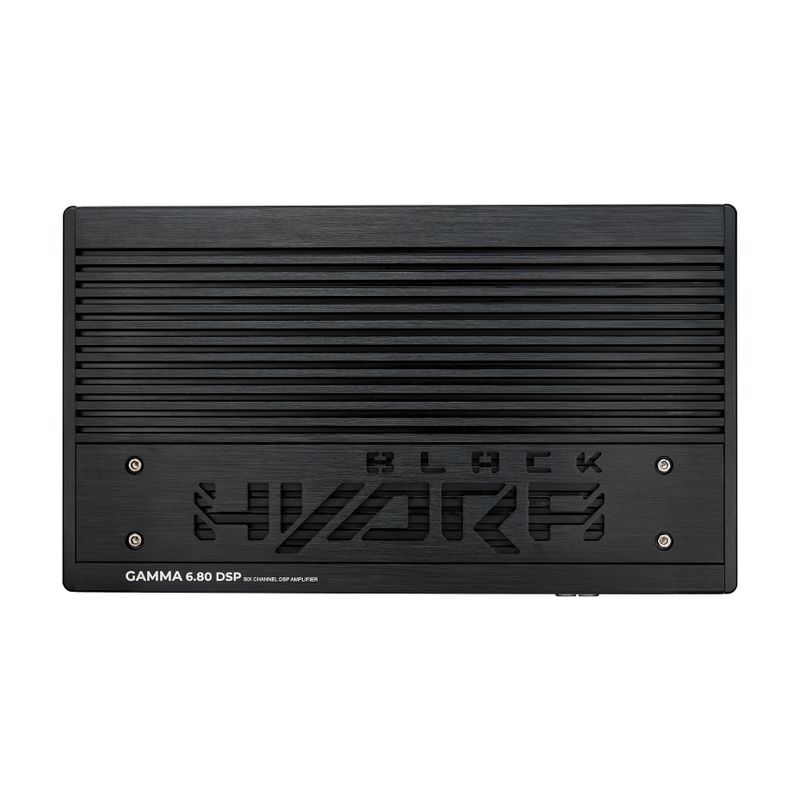 Black Hydra GAMMA 6.80 DSP, vista superior del amplificador