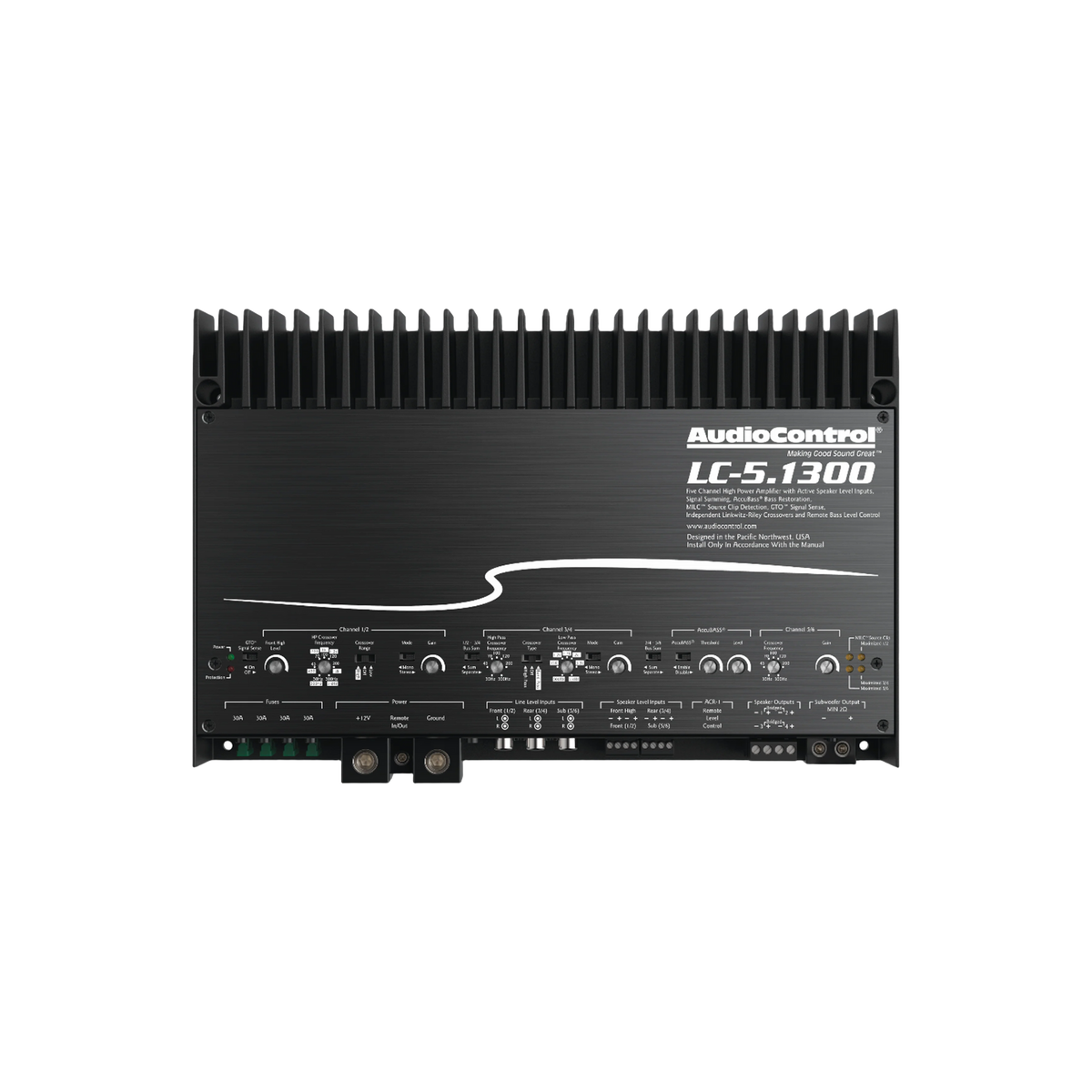 Amplificador AudioControl LC-5.1300 5 canales con AccuBASS - LC-5 - imagen producto 1