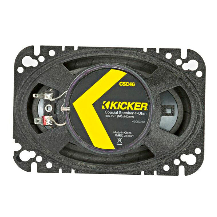 Bocinas Coaxiales 4x6 Pulgadas KICKER 46CSC464 + Toallitas