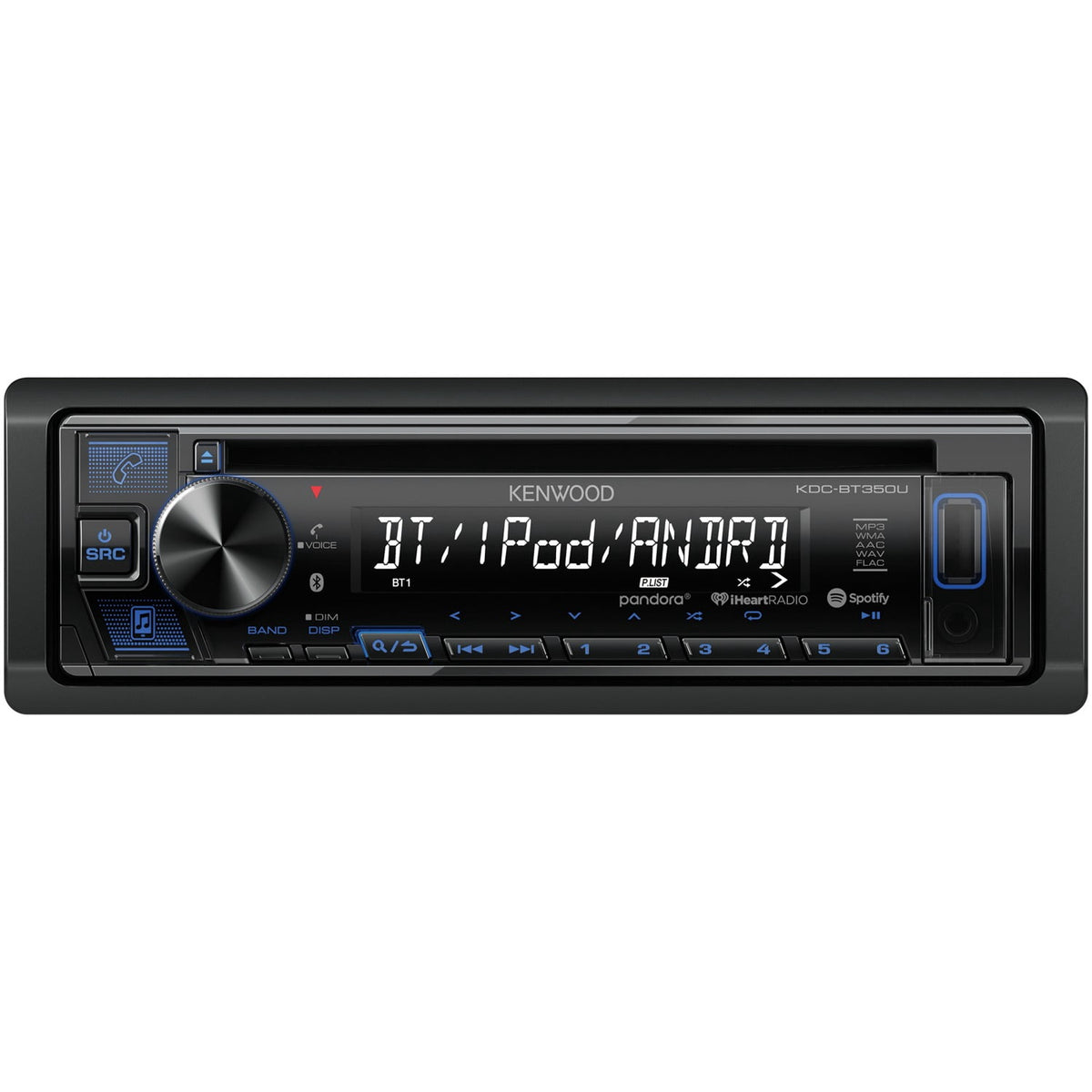 Kenwood KDC-BT350U, frontal del modelo exacto