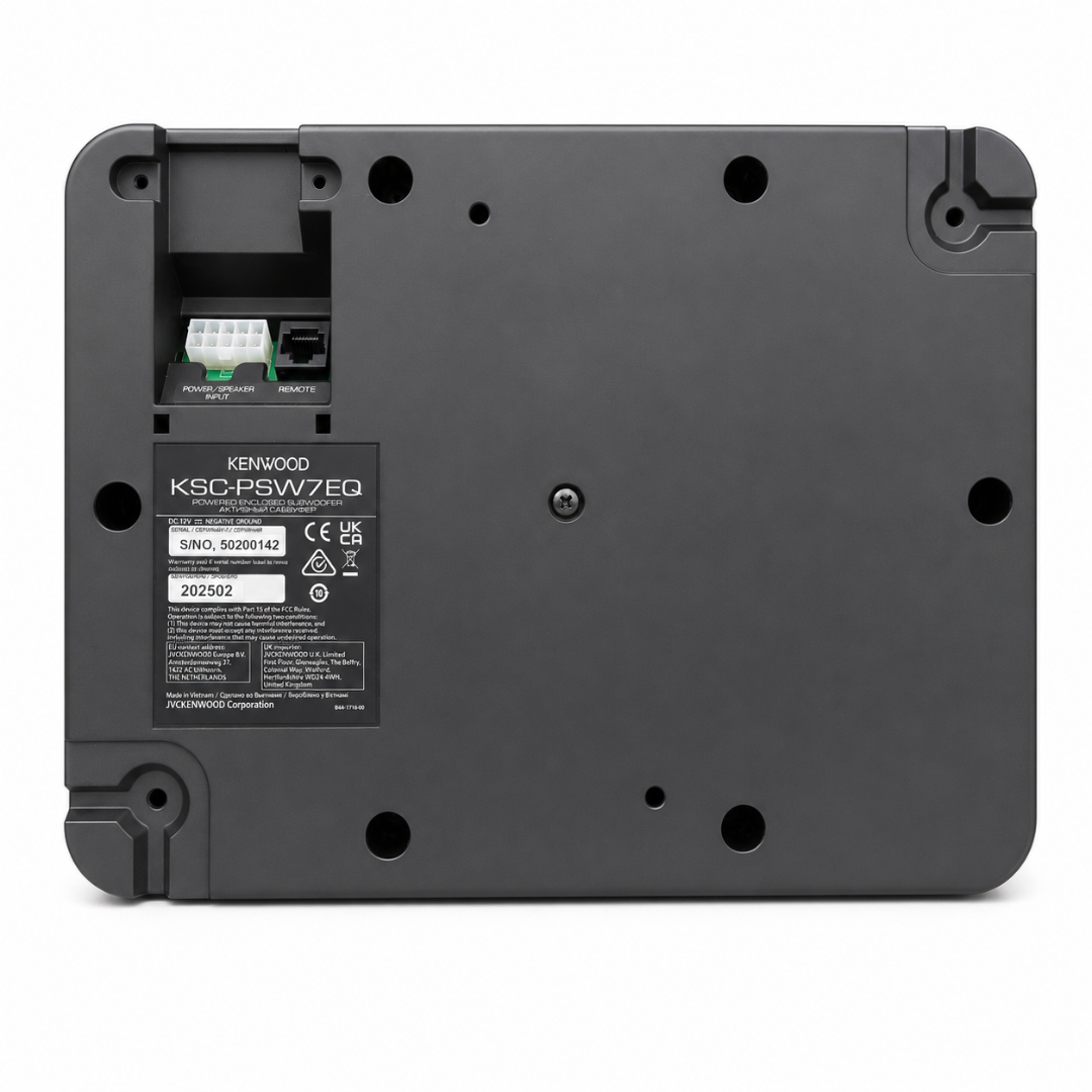 KENWOOD KSC-PSW7EQ Subwoofer Amplificado Compacto de 8" 160W