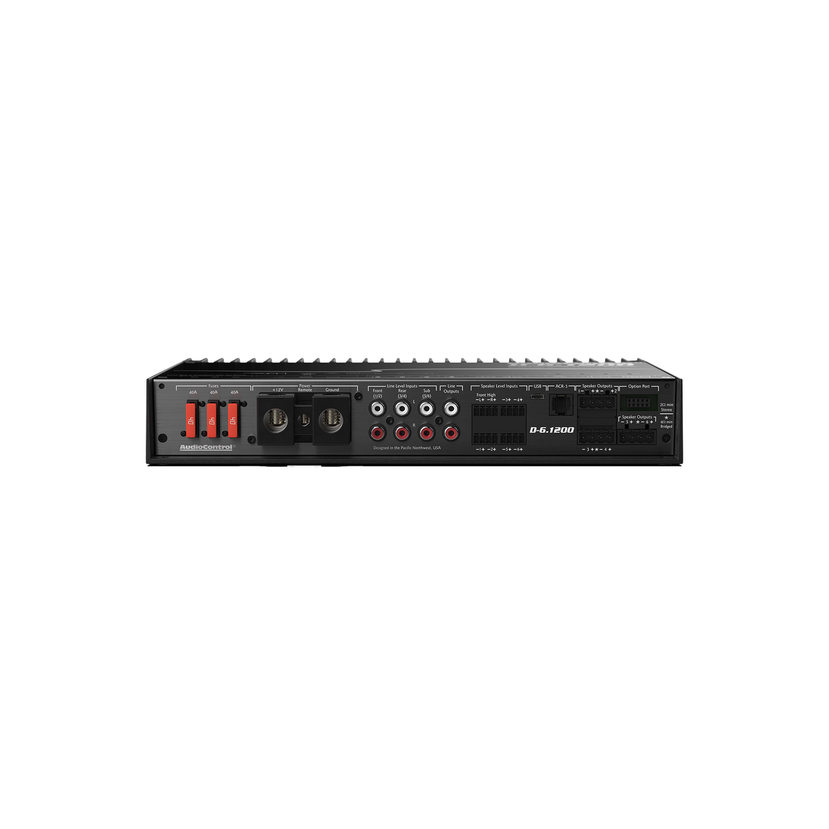 AudioControl D-6.1200 amplificador 6 canales DSP matriz con AccuBASS - D-6 - imagen producto 2