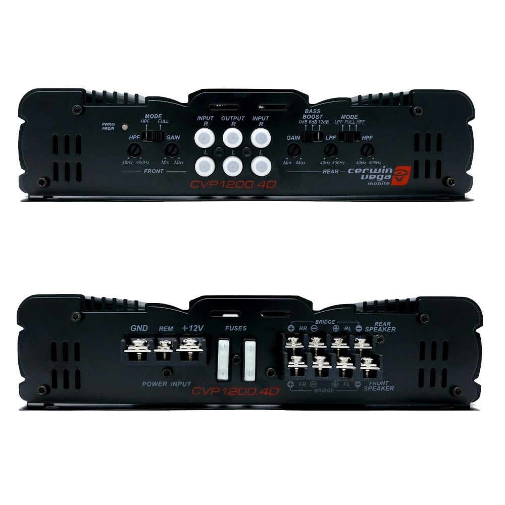 Amplificador de 4 Canales Cerwin Vega CVP1200.4D + Toallitas