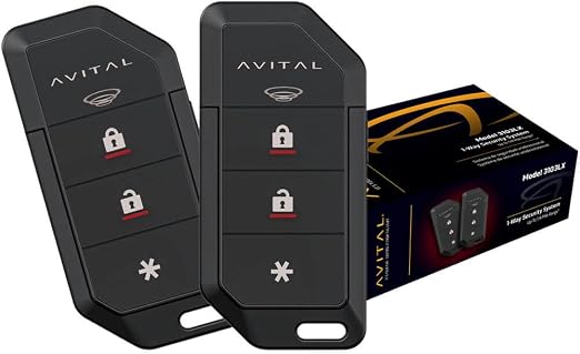 Avital 3103LX Alarma Automotriz con Entrada Sin Llave y Antiasalto