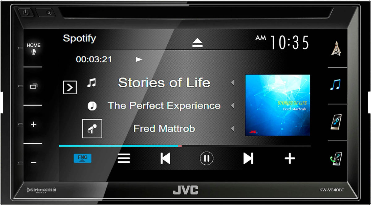 JVC KW-V340BT pantalla 6.2 pulgadas DVD USB Bluetooth — KW-V340BT — imagen exacta verificada