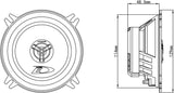 Alpine SXE-1325 Bocinas Coaxiales 2 Vías 5-1/4 pulgadas 200 W