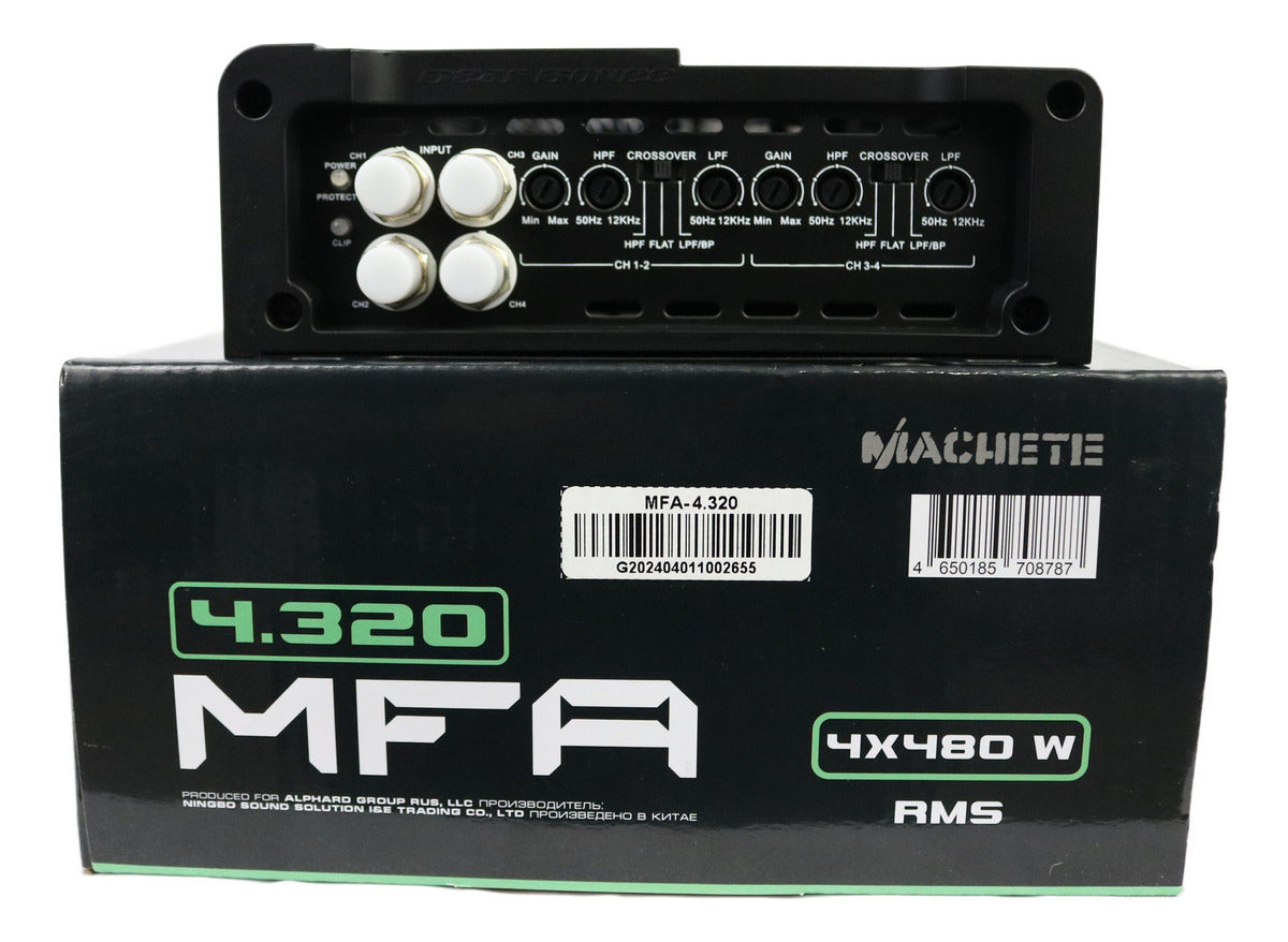 Amplificador Deaf Bonce Machete MFA-4.320 | 4 Canales 960 Watts