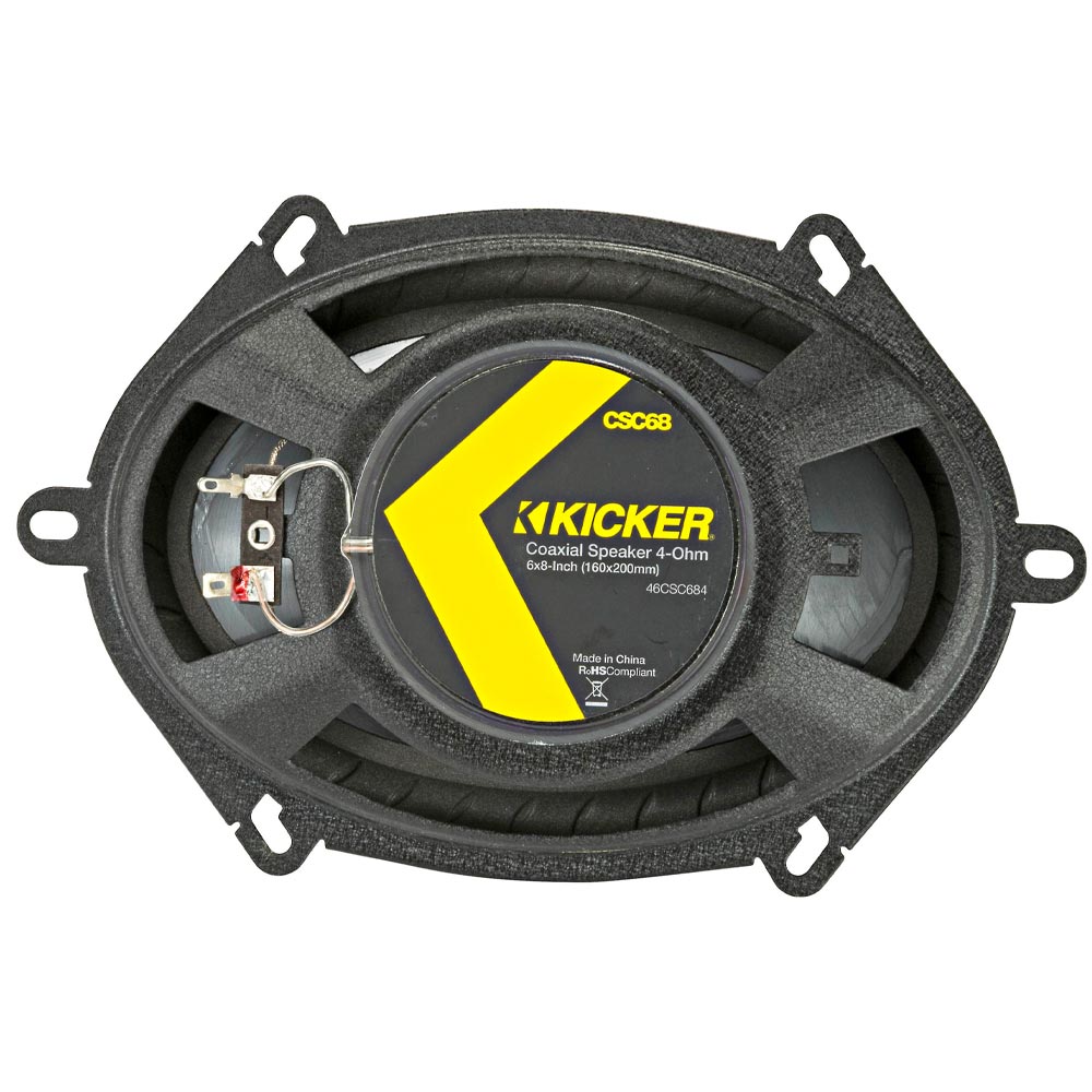 Bocinas Coaxiales 6x8 Pulgadas Kicker 46CSC684 + Toallitas