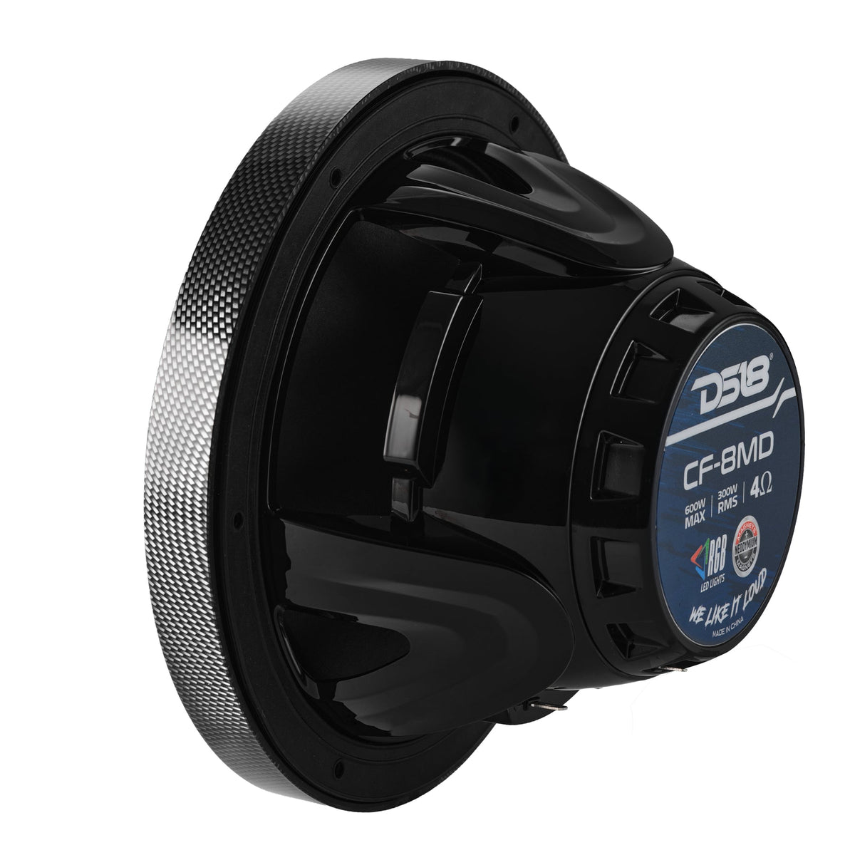 DS18 CF-8MD bocinas marinas 8 pulgadas 2 vías IP65 RGB fibra de carbono - CF-8MD - imagen producto 7