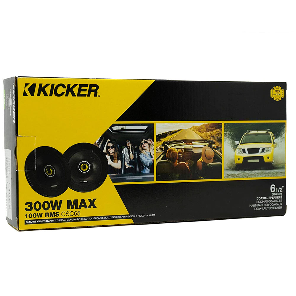 Bocinas Coaxiales 6.5 Pulgadas Kicker 46CSC654 + Toallitas