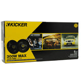 Bocinas Coaxiales 6.5 Pulgadas Kicker 46CSC654 + Toallitas