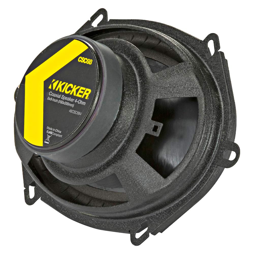 Bocinas Coaxiales 6x8 Pulgadas Kicker 46CSC684 + Toallitas