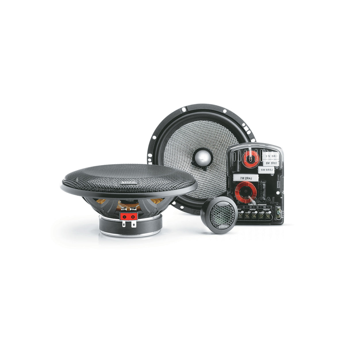 Focal Access 165 AS: woofers, tweeter y filtro del set de medios
