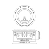 dB Drive APW10D4 Subwoofer Marino de 10 pulgadas Shallow Mount - APW10D4 - imagen producto 5