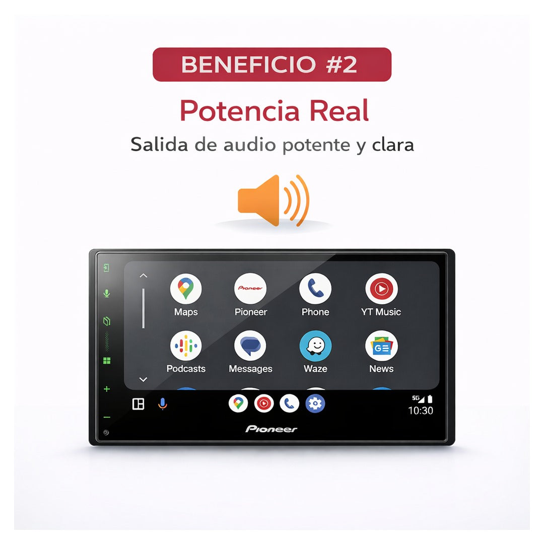 Pantalla Pioneer 6.8 Pulgadas CarplayAuto Dmh-w3000nex