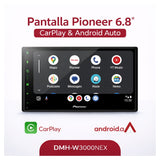 Pantalla Pioneer 6.8 Pulgadas CarplayAuto Dmh-w3000nex