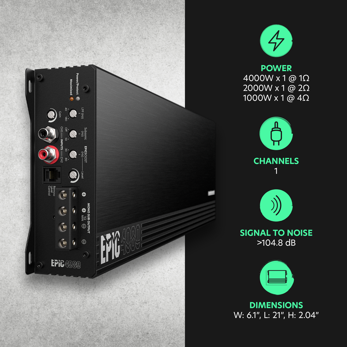 AudioControl EPIC4000 Amplificador Monoblock Competition - EPIC4000 - imagen producto 5