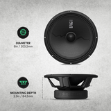 AudioControl EPICPRO8X Medio Rango 8 pulgadas 250W RMS 4 ohms - EPICPRO8X - imagen producto 5