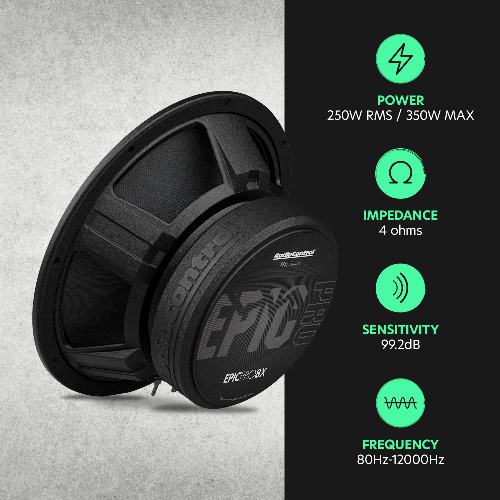 AudioControl EPICPRO8X Medio Rango 8 pulgadas 250W RMS 4 ohms - EPICPRO8X - imagen producto 6