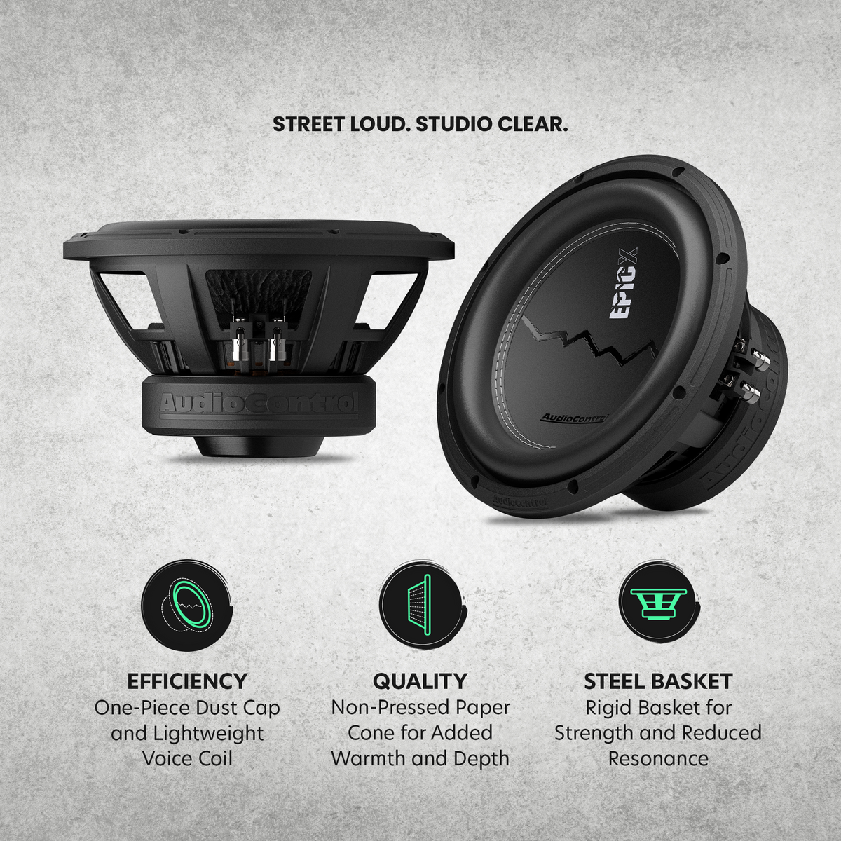 AudioControl EPICX10D4 Subwoofer 10" Dual Bobina Voz Dual 4-Ohm - EPICX10D4 - imagen producto 4