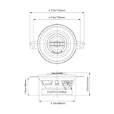 Plano de medidas de instalación dB Drive Euphoria ES3 35