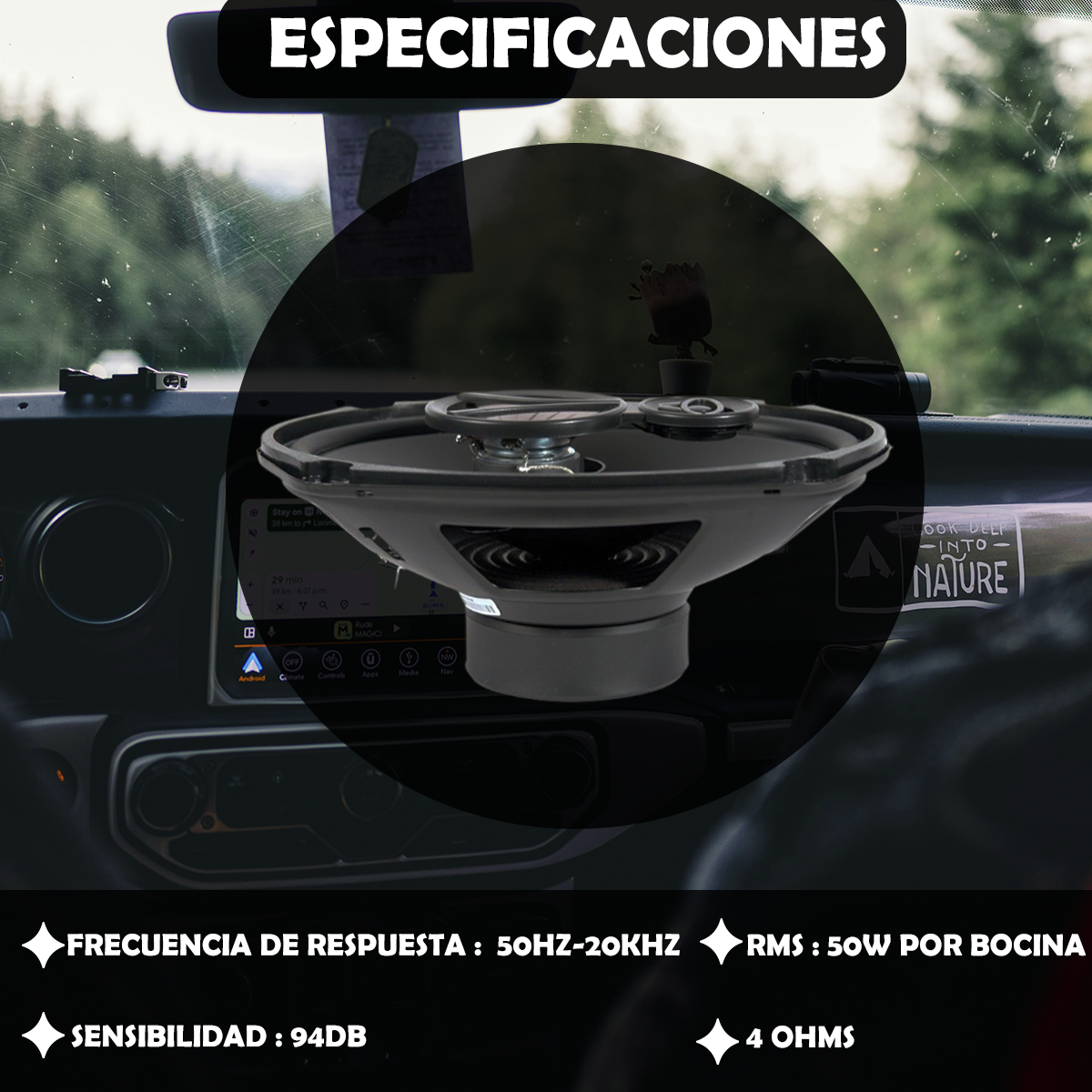 Par de Bocinas Coaxiales Cerwin Vega  Para Auto 6x9 Pulgadas XED693