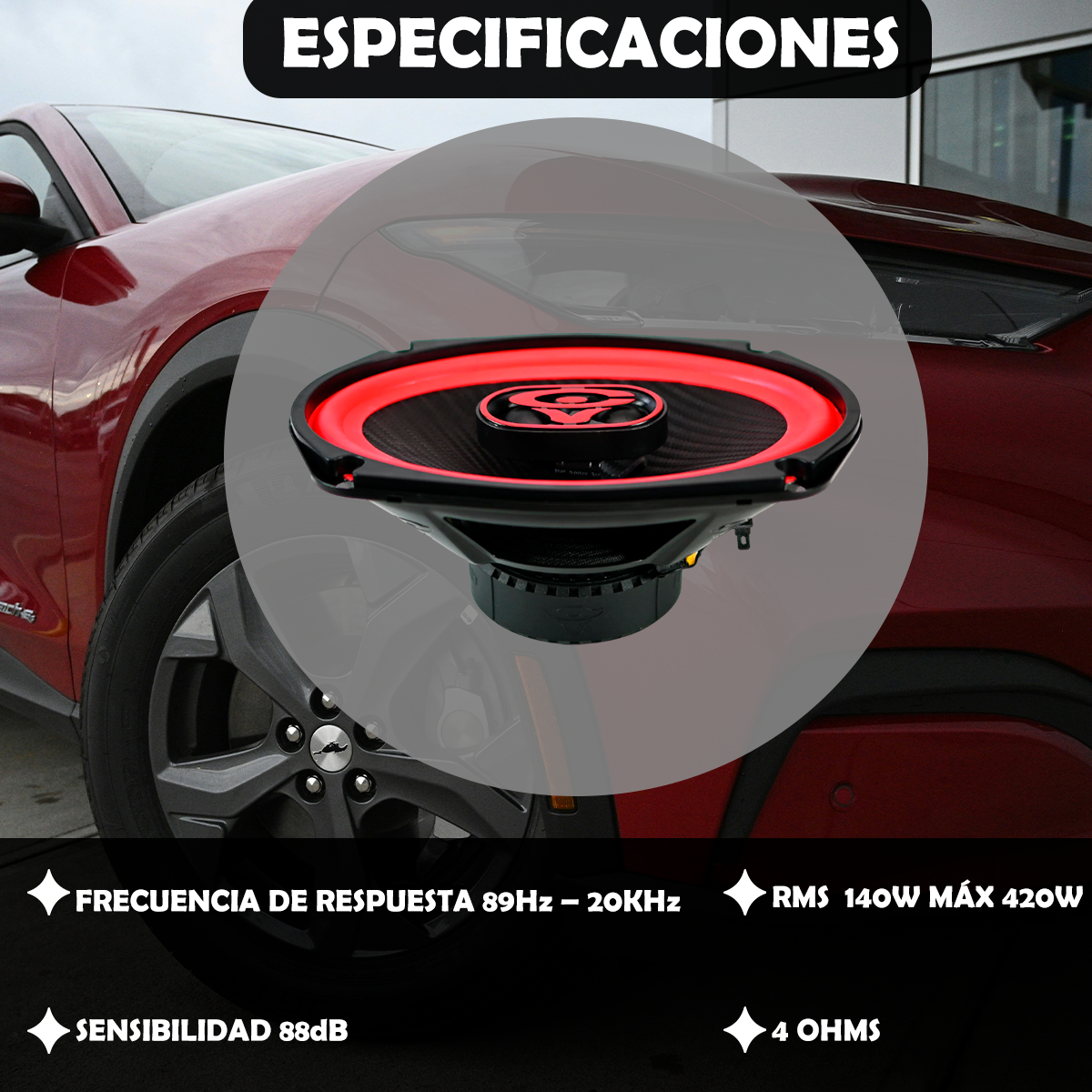 Bocinas Cerwin Vega 6x9 Pulgadas Full Rango Versión 2025 V693