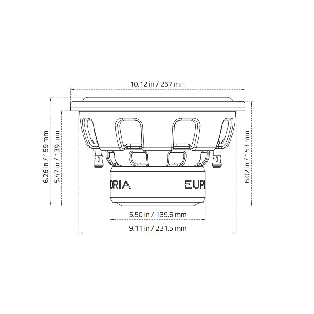 dB Drive EW5 10D4 Subwoofer de 10 pulgadas Dual 4 Ohm - EW5 10D4 - imagen producto 5
