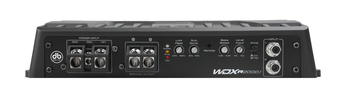 dB Drive WDX-R2000.1 amplificador monoblock Clase D — imagen oficial 2