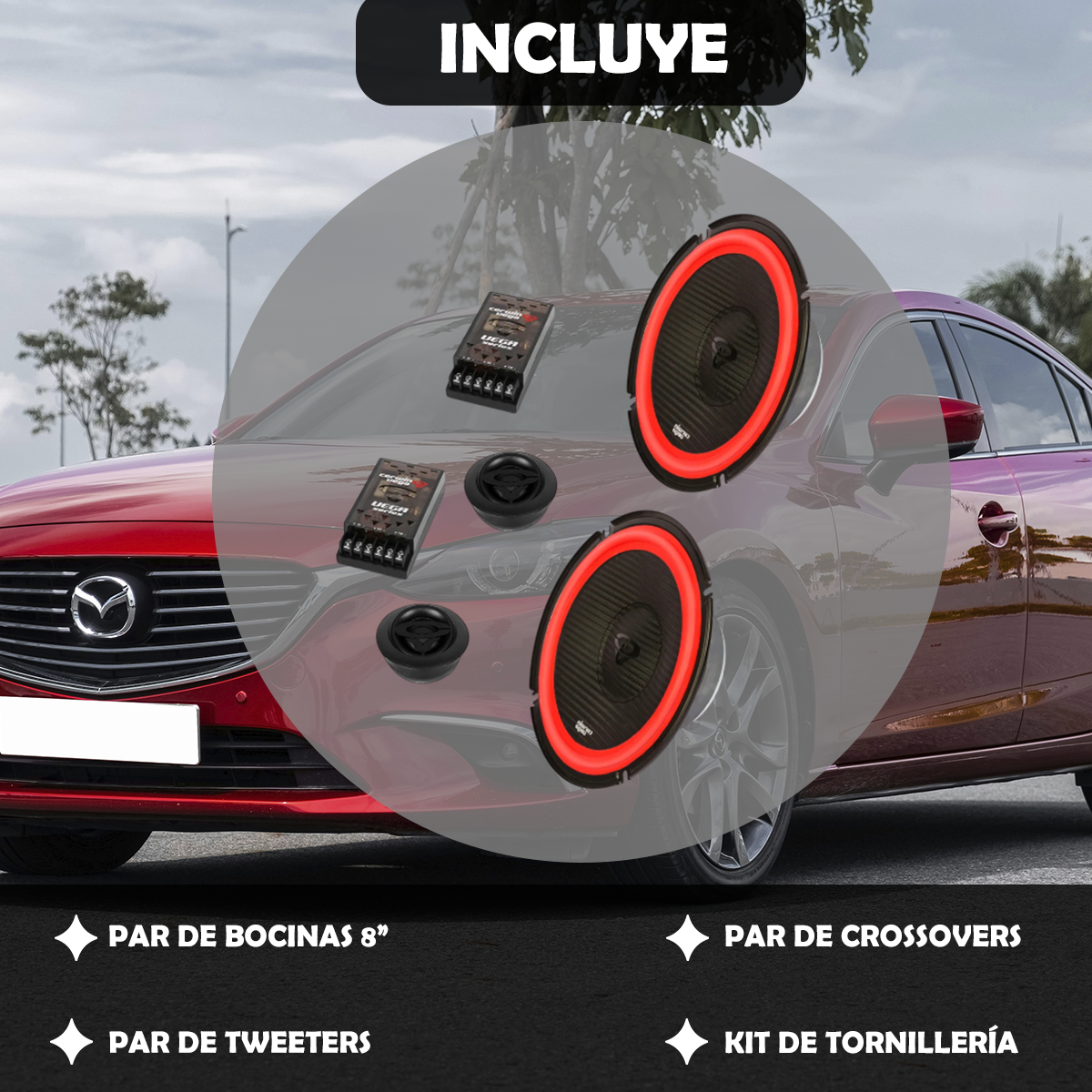 Set de Medios Cerwin Vega 8 Pulgadas Edición 2025 V80C