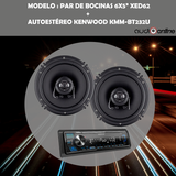 Pack autoestéreo Kenwood Kmm-bt232u + bocinas Cerwin Vega XED62