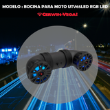 Bocina Amplificada Para Moto Cerwin Vega RGB LED UTV65LED Con Regalo