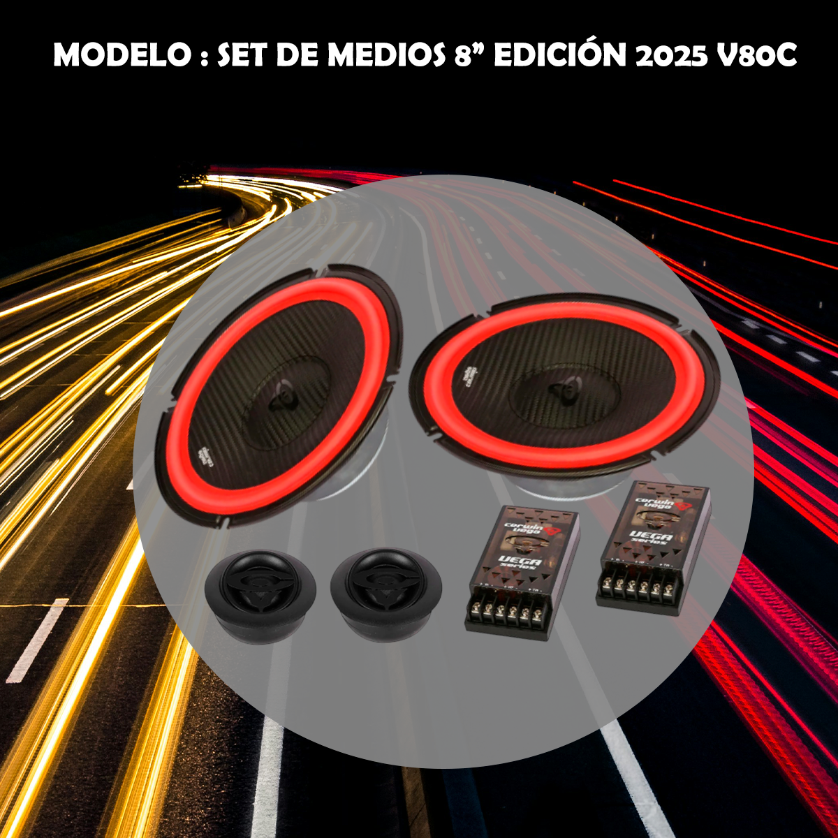 Set de Medios Cerwin Vega 8 Pulgadas Edición 2025 V80C