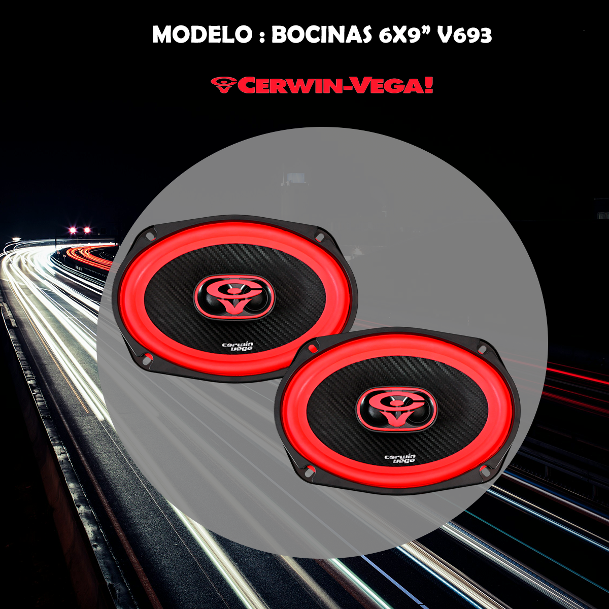 Bocinas Cerwin Vega 6x9 Pulgadas Full Rango Versión 2025 V693