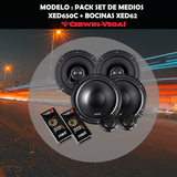 Paquete Cerwin Vega Set de Medios XED650C + Bocinas XED62 + Regalo