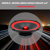 Bocina Medio Rango Cerwin Vega De 6x9 Pulgadas Hed69p