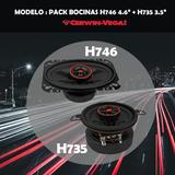 Paquete Bocinas Para Auto Cerwin Vega H746+Cerwin Vega H735
