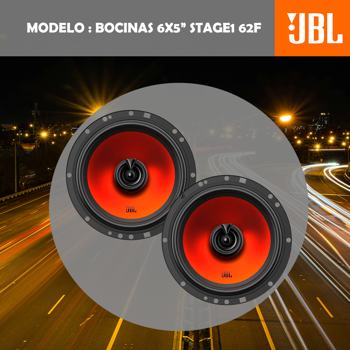Bocinas JBL 6x5" STAGE1 62F