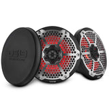 DS18 NXL-8MD/BK Bocinas marinas 8 pulgadas 2 vías color negro mate con LED RGB - NXL-8MD - imagen oficial 3