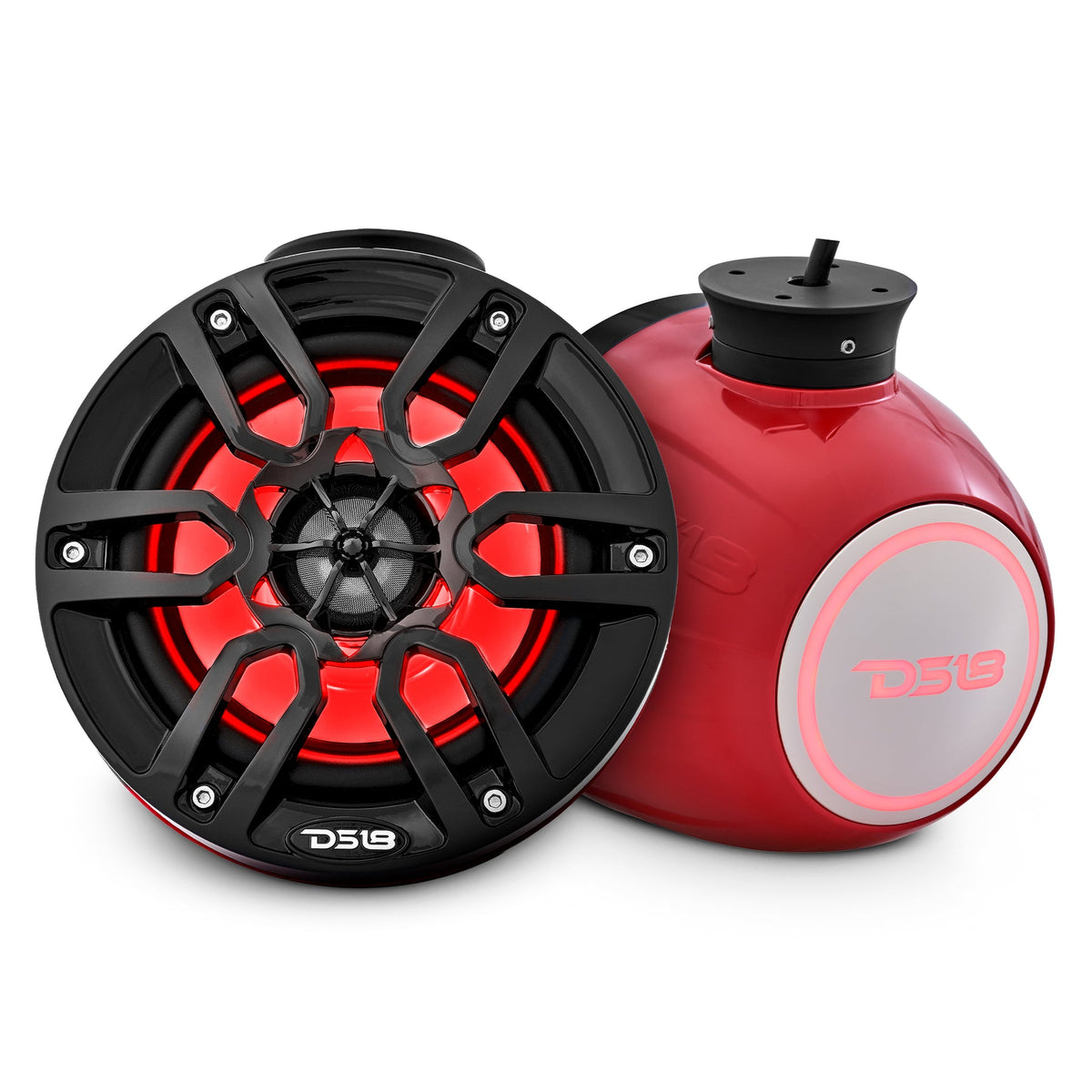 DS18 NXL-PS6R bocinas marinas 6.5 pulgadas 100W RMS RGB rojas par - NXL-PS6R - imagen producto 3