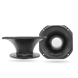 dB Drive P9TWSH corneta corta, vistas frontal y lateral