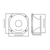 dB Drive P9TWSH plano oficial de montaje de 66 mm