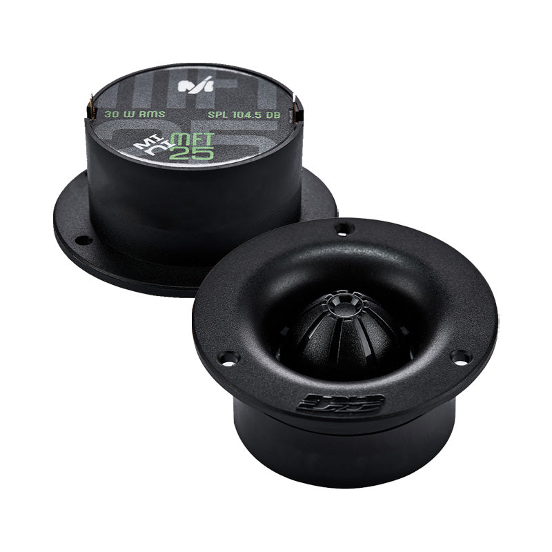 Deaf Bonce MFT-25 MINI, vista frontal y posterior del par