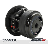 dB Drive WDX10G5R.4, vista posterior de subwoofer de 10 pulgadas, doble bobina de 4 ohms