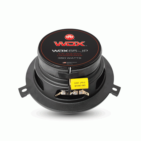 dB Drive WDX65-JP: vista posterior y etiqueta del modelo