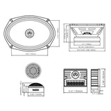 dB Drive WDX69C-G2 Set de Medios 6 x 9″ Component Loudspeakers - WDX69C-G2 - imagen producto 2