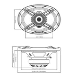 dB Drive WDX69MOTO-CD Medio Rango 6x9 2 Vías con Tweeter Compresión - WDX69MOTO-CD - imagen producto 5