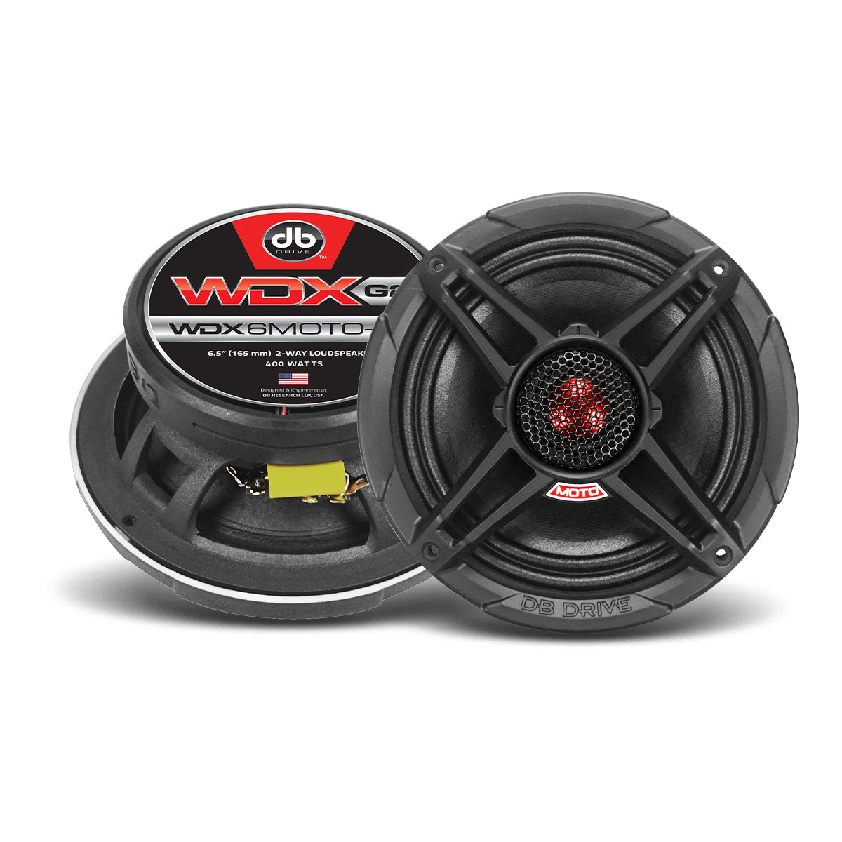 dB Drive WDX6MOTO-G2 medio rango 6.5 pulgadas coaxial resistente al clima - WDX6MOTO-G2 - imagen producto 1