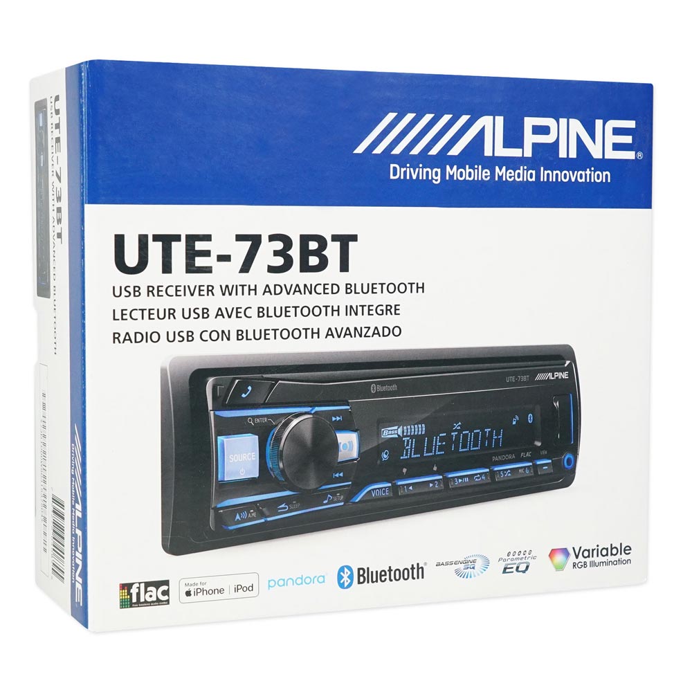 PAQUETE AUTOESTEREO ALPINE UTE-73BT + TWEETERS CERWIN VEGA