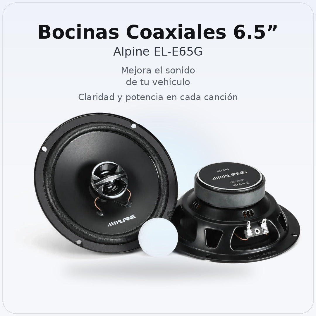 Bocinas Coaxiales Alpine EL-E65G 6.5 Pulgadas 2 Vías